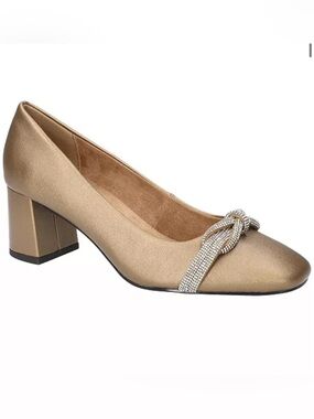 Bella Vita Marigold Square Toe Pumps In Bronze Women's Size 9M
